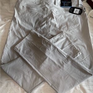 Greg Norman Collection Men's Performance Stretch Pants - Light Grey 36x30